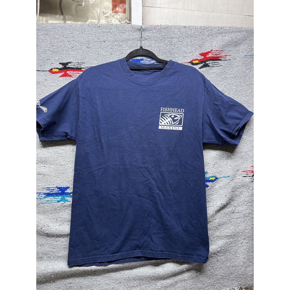 Vintage 00s Fish Head Marine T shirt fishing outdoor adventure Large